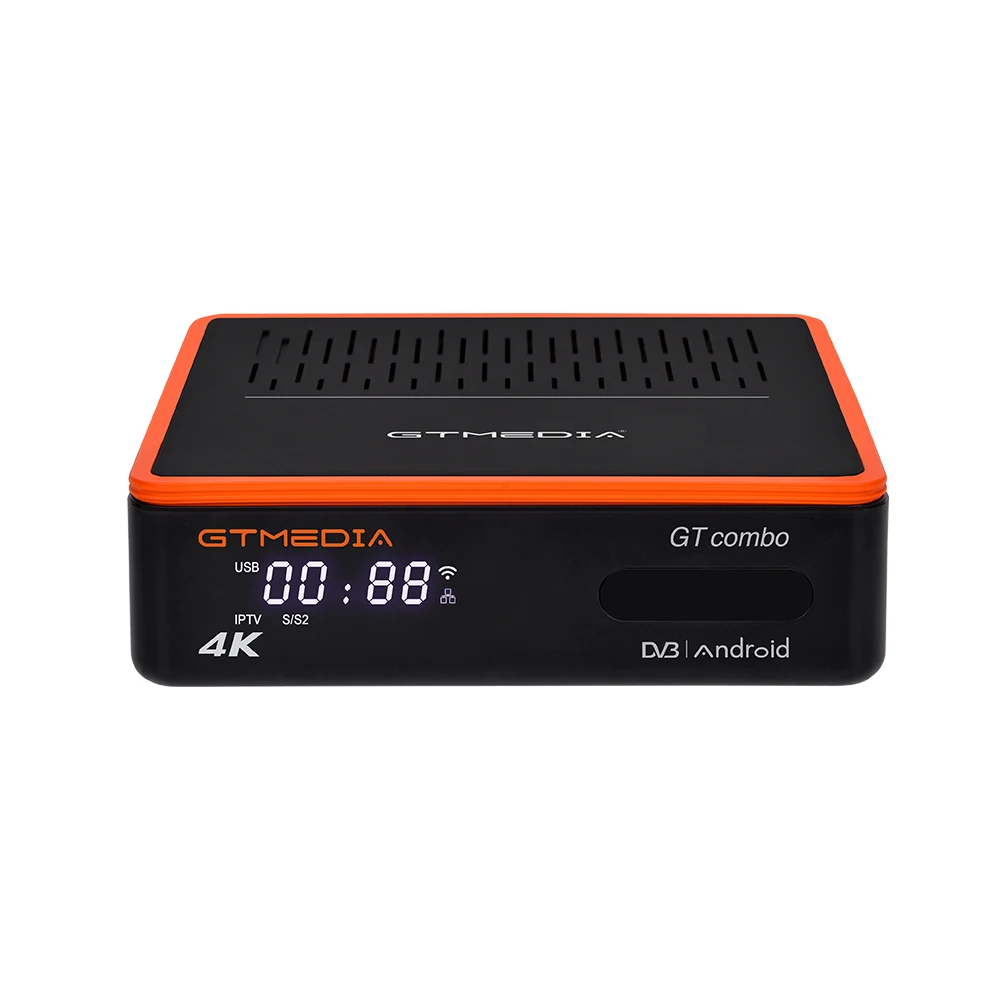 Latest GTMEDIA GT Combo DVB-S2/T2/C TV BOX 4K/8K Satellite Receiver with 2.4G/5G WiFi BT4.1 Ccam Voice Control