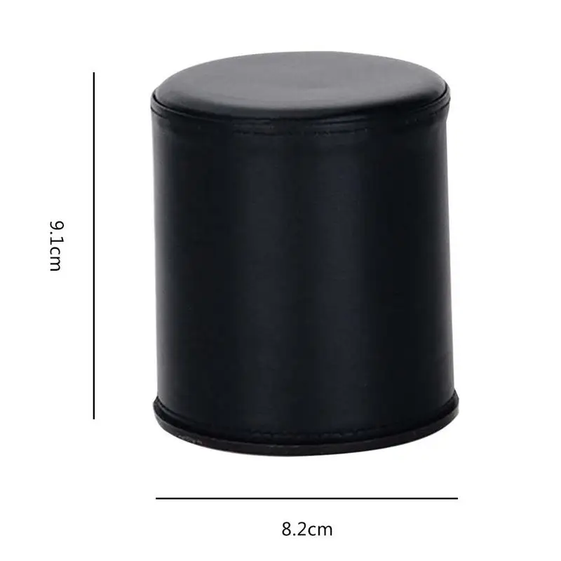 Faux Leather Flannel Dice Cup Bar KTV Entertainment Dice Cup Club Party Family Game Accessories Without Tray Or Dice