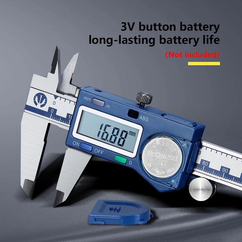 Imagem -05 - Precisão Digital Metal Vernier Caliper Eletrônico Aço Inoxidável 3ms Resposta Medição Calibre Pachômetro Novo 150 mm de Alta