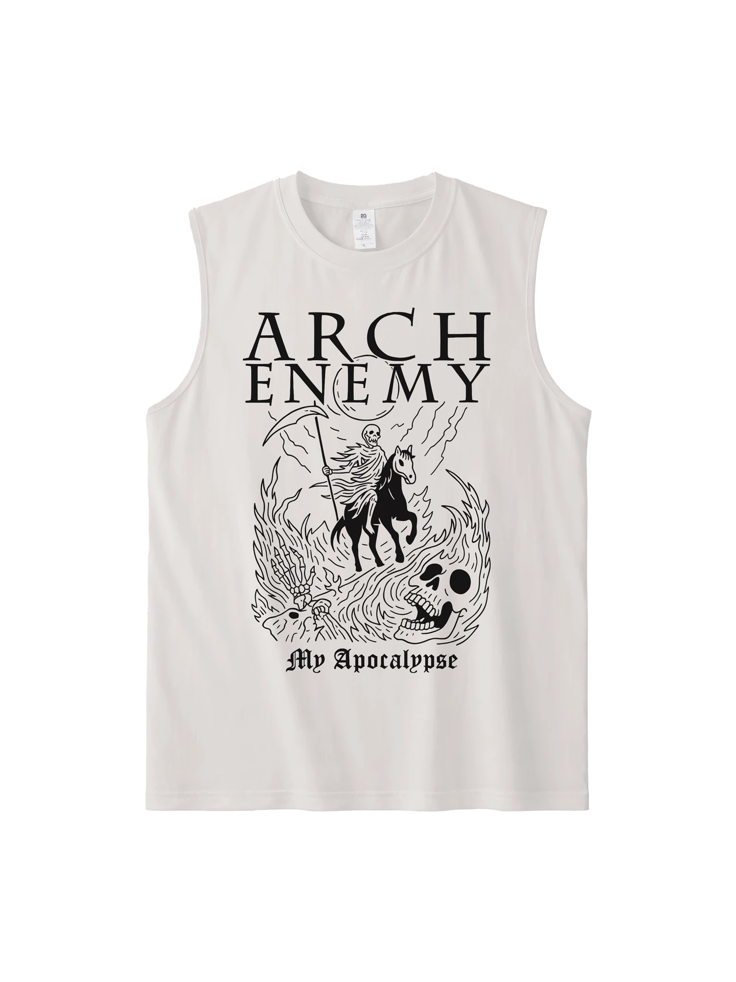 Arch Enemy Band American Casual Pure Cotton Rock Style Sleeveless Tank Top Youth Summer Fashion Printed Sweat Absorbent