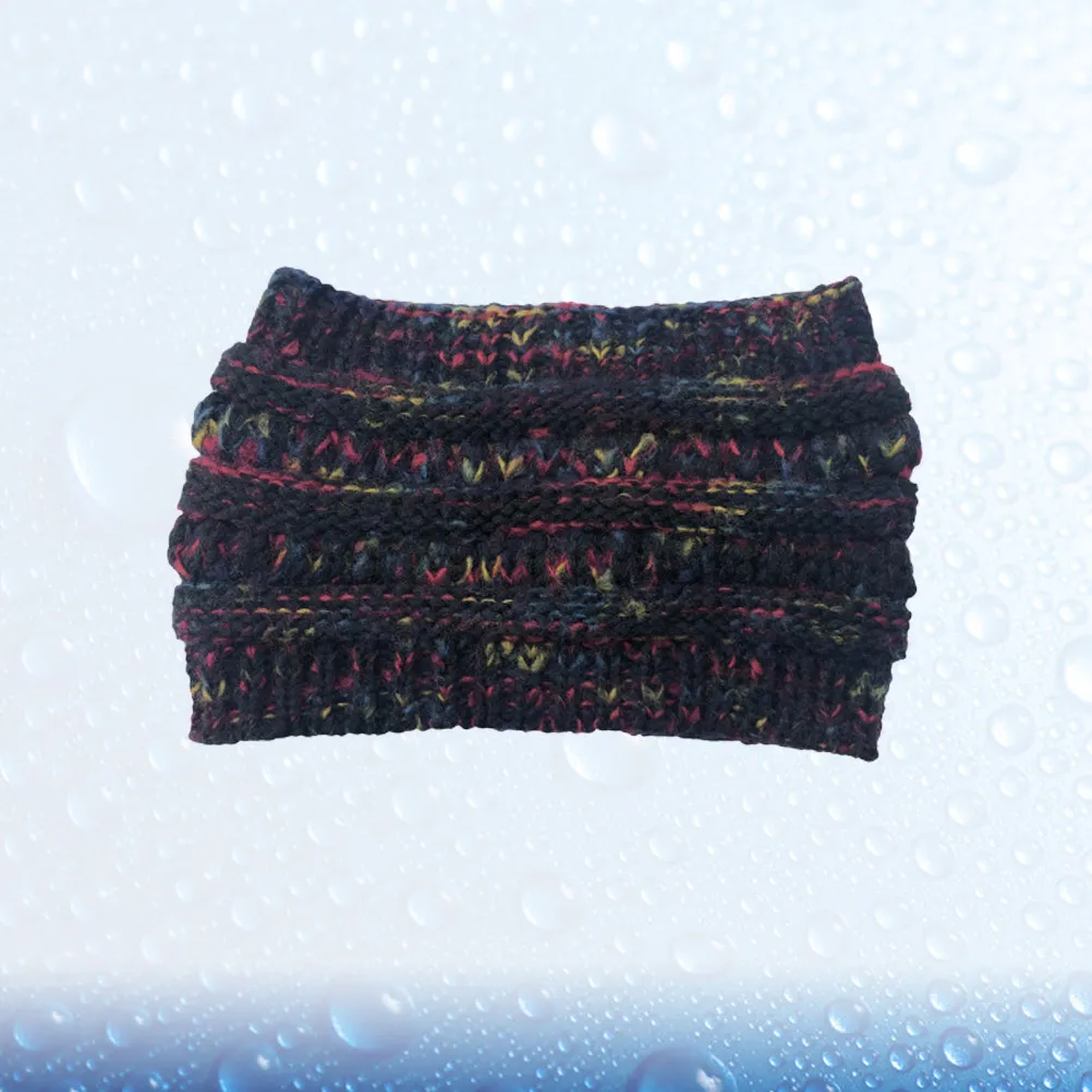 

Woolen Yarn Beanie Thickened Hat for Outdoor Camping Hiking Skiing Warm Soft Knit Colorful Spot Black Empty Cap