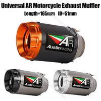 51mm Universal AR Motorcycle Exhaust Muffler Escape For Kawasaki Honda Suzuki Yamaha KTM Bmw Etc Exhaust Modified Accessories