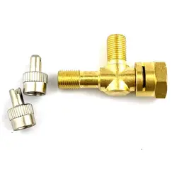 High Quality 3-Way TPMS Valve Copper Tire Accessories Tee Adapter‘ Tire Pressure Gauge Connector