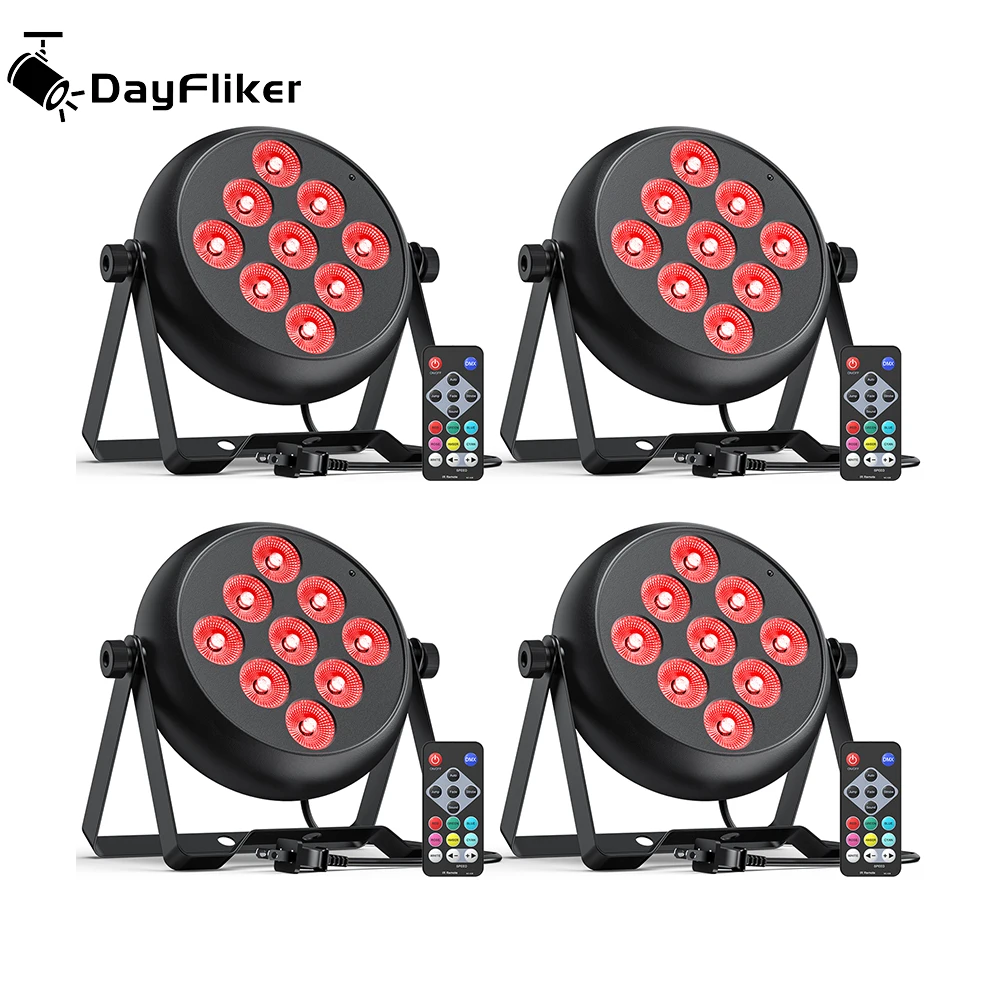 

4 in 1 Rgbw 36W LED Par Light 9 LED Mini RGB Wireless Rechargeable Par Lights Rechargeable Show Lightsfor Concert DJ Wedding Bar