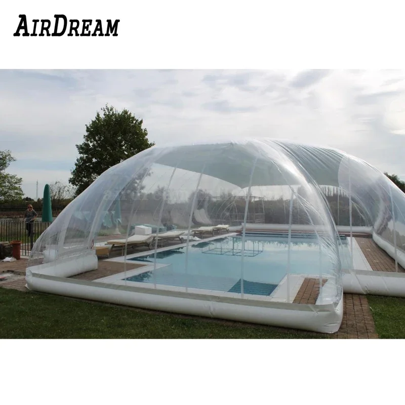 Hot selling populaire opblaasbare zwembadafdekking winter opblaasbare waterzwembad tent tuin bubble tenten