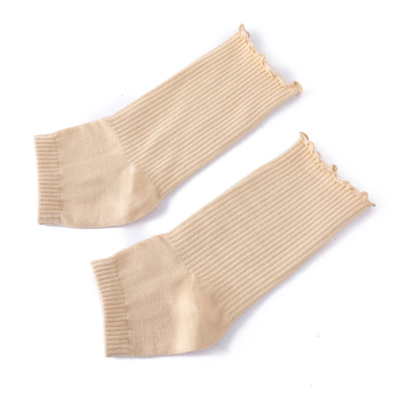 

Женские кружевные вязаные длинные носки-трубочки, однотонные, теплые, утолщенные, уличные, классические, мягкие, зимние, защита ног