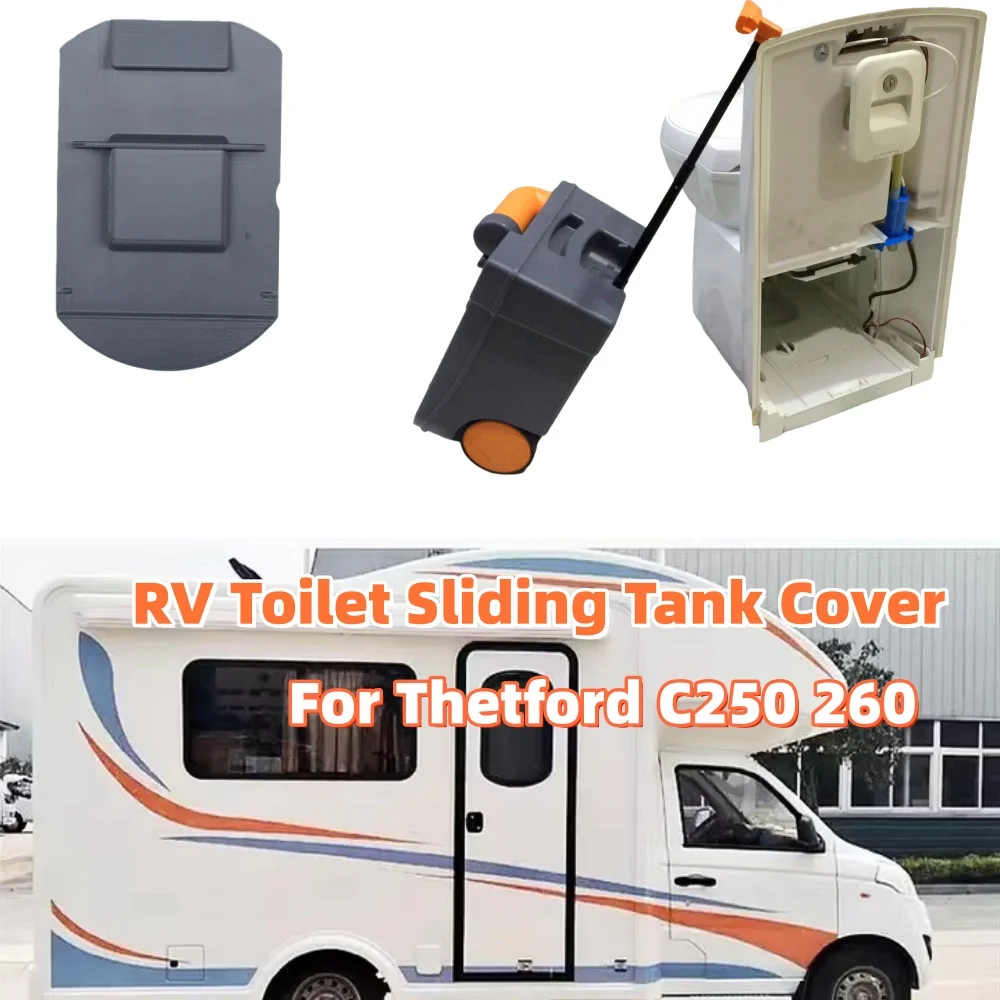 1PCS RV Toilet Sliding Tank Cover Replacement 5071806 Caravan Motorhome Spares Interior Toilet Parts For Thetford C250 260
