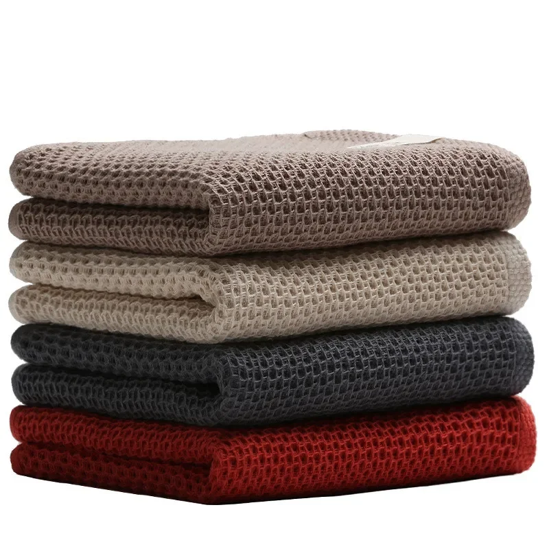 

1Pc 33x72cm 100% Cotton Highly Absorbent Home Bathroom Washcloth Solid Color Adult Hand Towel