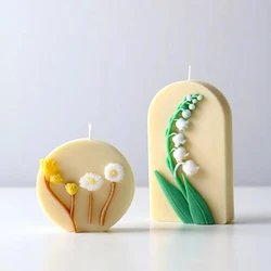 Lily of The Valley Silicone Mold Handmade Aromatherapy Candle Clay Epoxy Resin Making Mould DIY Jewelry Decoration Gypsum Mold