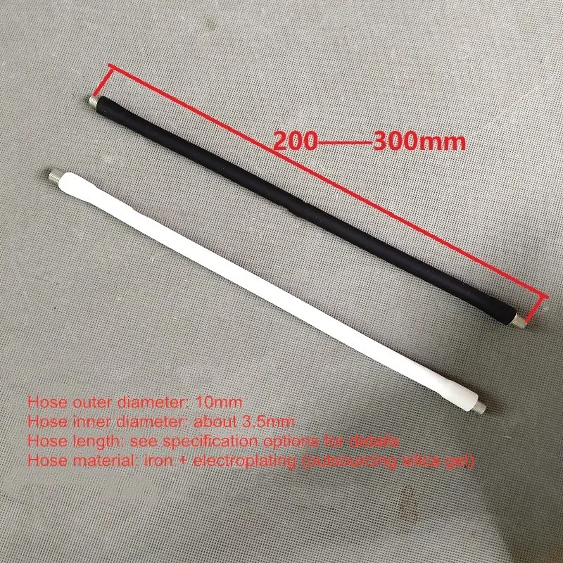

2 шт. M10 светодиодные гибкие трубки Goosneck DIY M10/M8 мужской белый металлический шланг универсальная мягкая трубка с силиконовым покрытием металлические змеевидные трубки