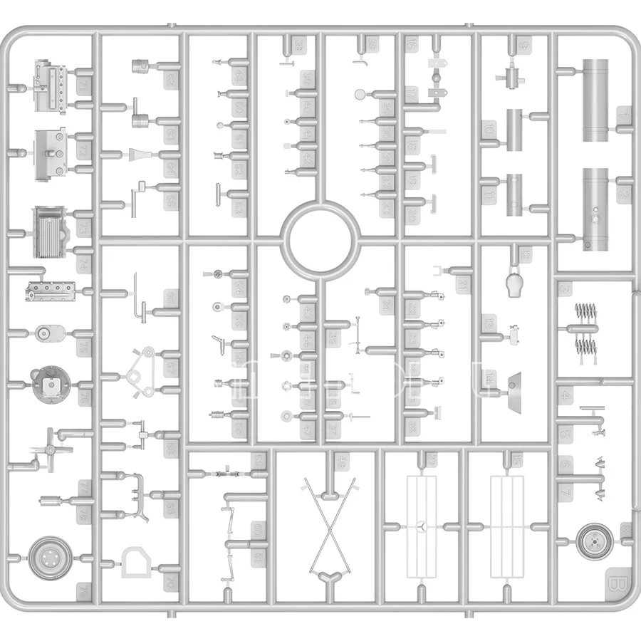 Kit de modèle d'assemblage en plastique MiniArt 38072, voiture agricole avec capot à motif en toile 1/35