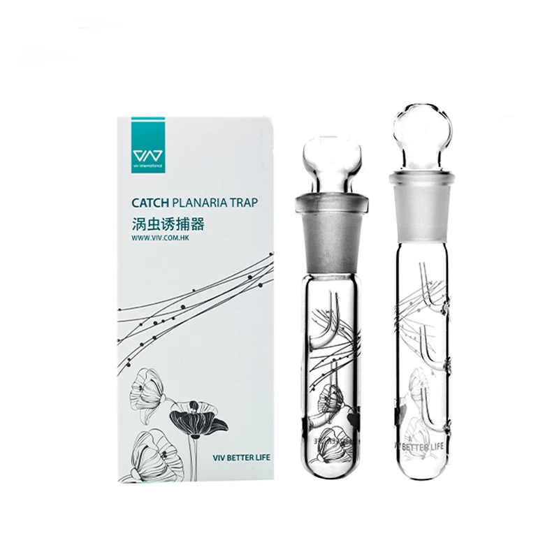 

VIV Glass Planaria Catch Pen, ловушка для аквариума с креветочками, растительная ловушка для аквариума, высота 11 см, 14 см, инструменты для очистки, аксессуары