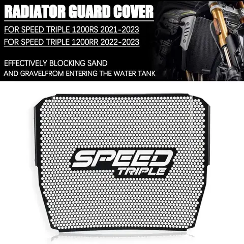 För Speed Triple 1200RS 2021-2023 Speed Triple 1200RR 22-23 Motorcykel Kylarskydd Grillskydd Skyddande Grill 8 best sales Speed Triple RS - №5
