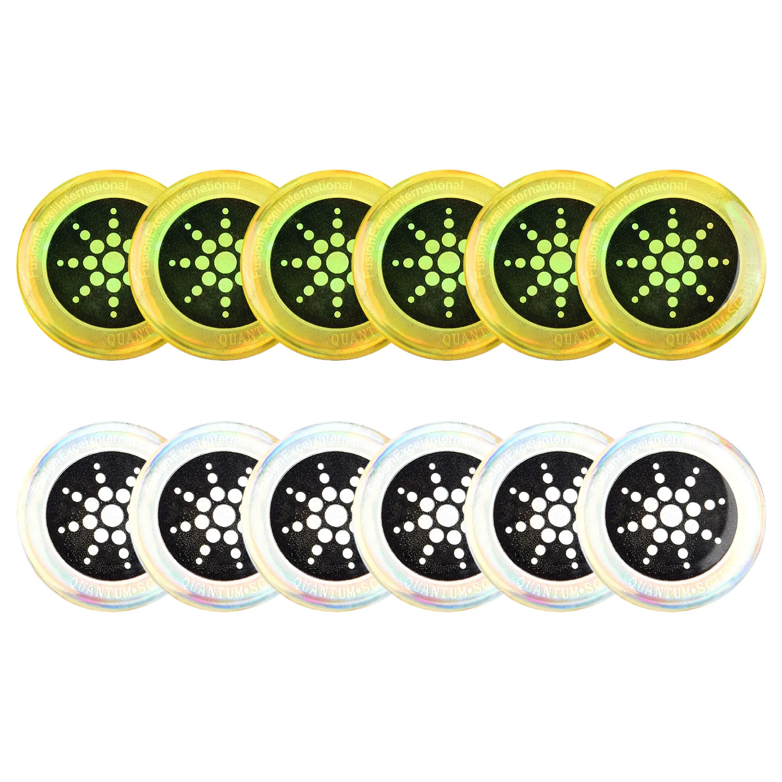 EMR Stickers Sticker 6 Pcs Gold 6 Pcs Silver Anti Sticker Anti-EMP Anti-radiation EMR Neutralizer Protection Sticker