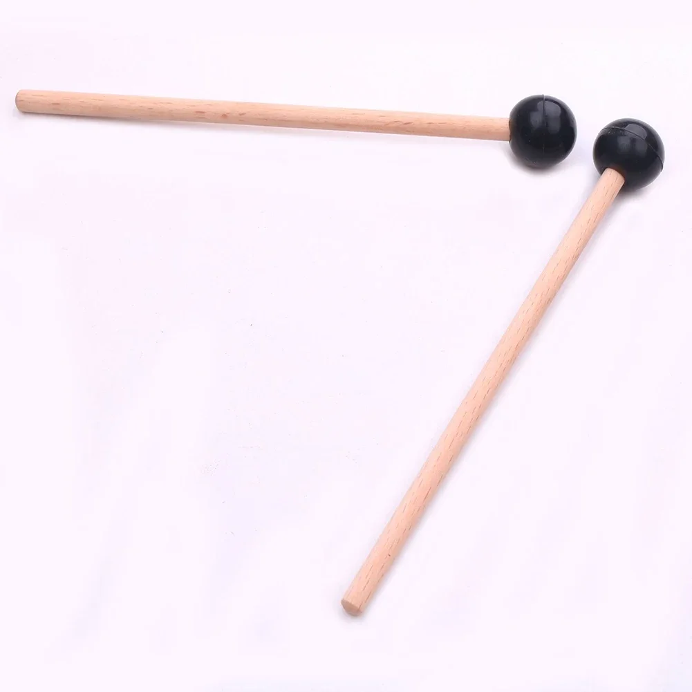 Baquetas con cabeza de goma para tambor de lengua con asas ligeras de wengué, adecuadas para tambores de lengua de acero y jugadores de Marimba, 1 par