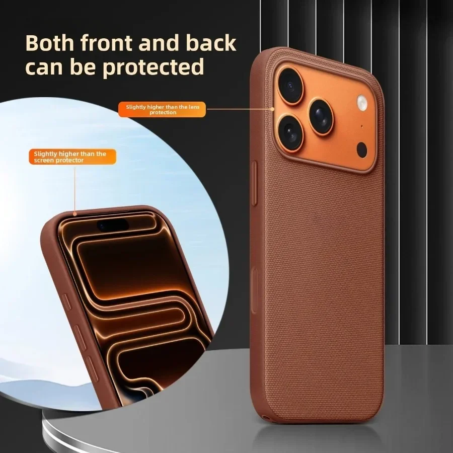 New Original Technology Woven Magnetic Case For iPhone 18 Pro 17 16 15 14 13 Pro Max For Magsafe Wireless Charger Official Cover