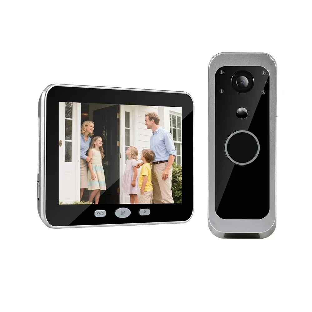 5Inch IPS Screen Tuya APP 2MP 1080P 2.4G Wireless WIFI Doorbell 135Degree Wide Angle Video Door Phone Intercom System