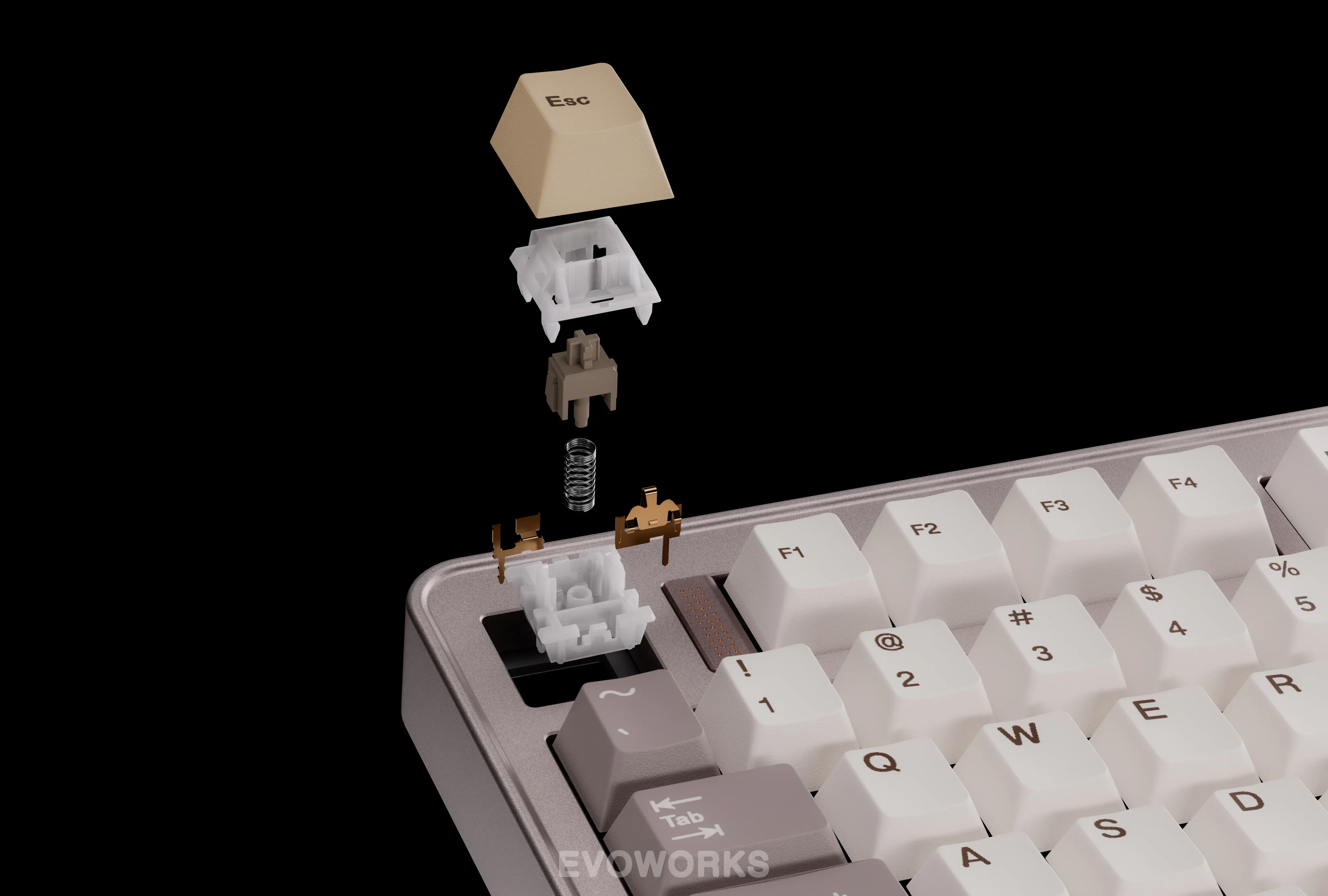 Evoworks Evo75 Keyboard 3 mode Wireless Keyboard Aluminium Alloy Hot Swap Qmk/Via Mechanical Keyboards For Pc Accessory Custom