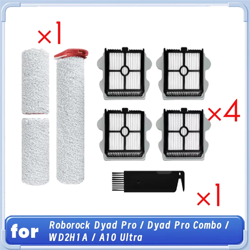 

AC93-для пылесоса Roborock Dyad Pro Combo WD2H1A/A10 Ultra, основная щетка и аксессуары для фильтров