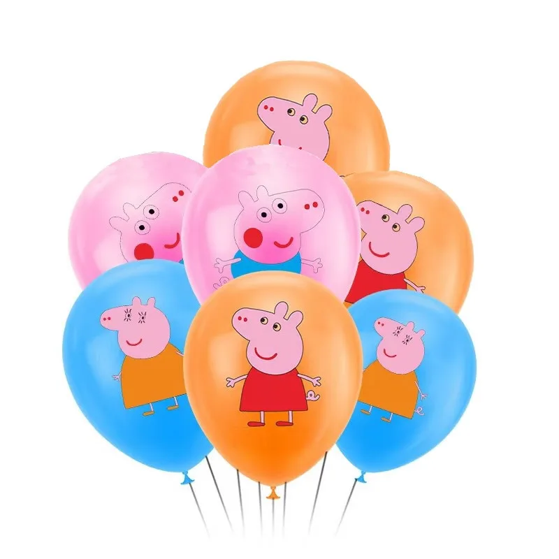 12pcs Peppa Pig Birthday Party Latex Balloons page George Balloon Set Party Favor Kids Toy Baby Shower Decoration Birthday Gift