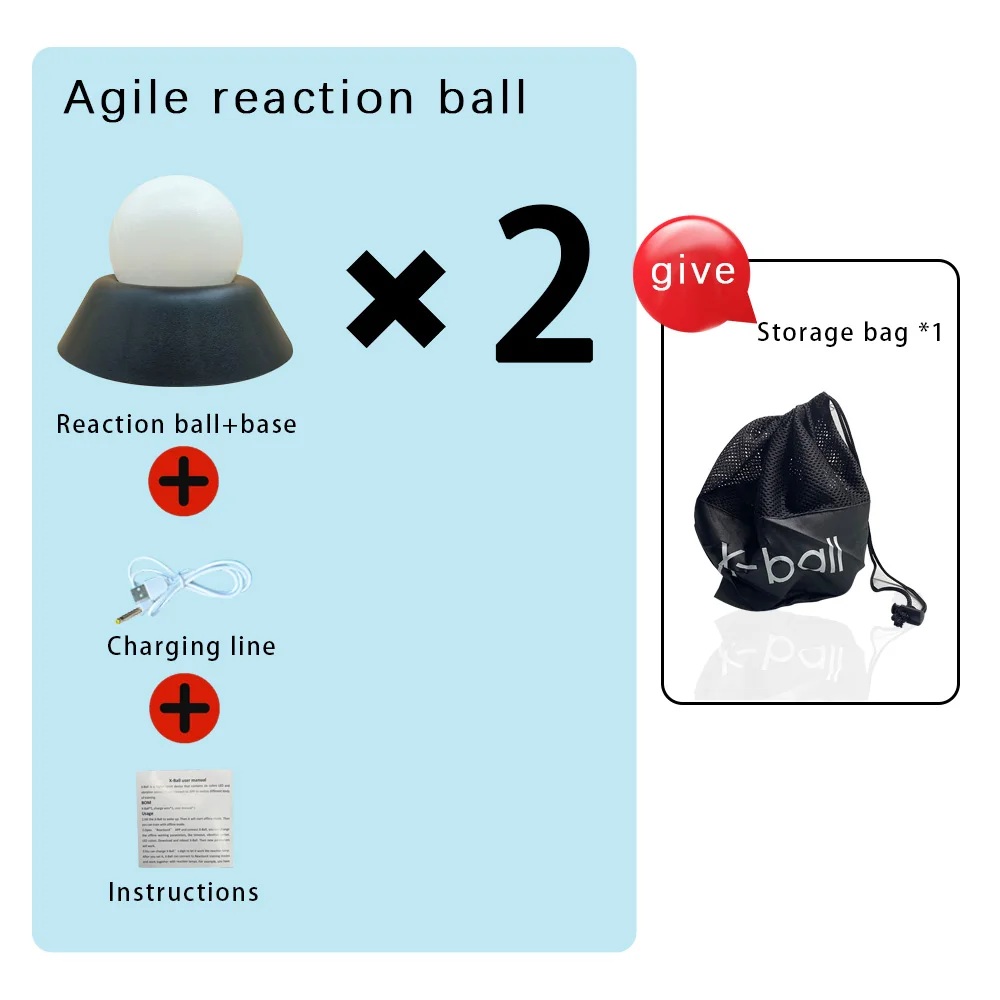 queling X-Ball Smart Reaktionsball Hand-Augen-Küpfung Beweglichkeitstraining digitaler Sensor Vektor Reaktionx 8