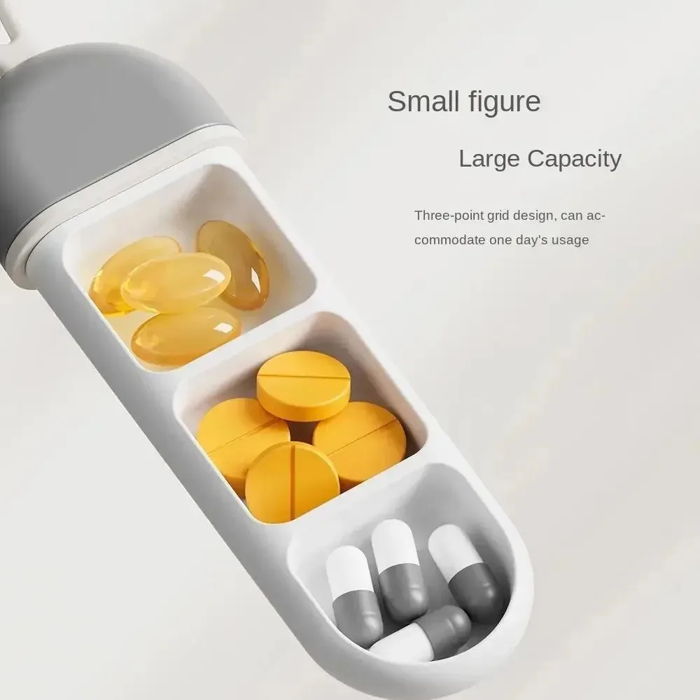 Daily Drug Organizer Portable Neat And Tidy Pill Management Travel Pill Dispenser Medicine Box Durable Sturdy Pocket Pill Box