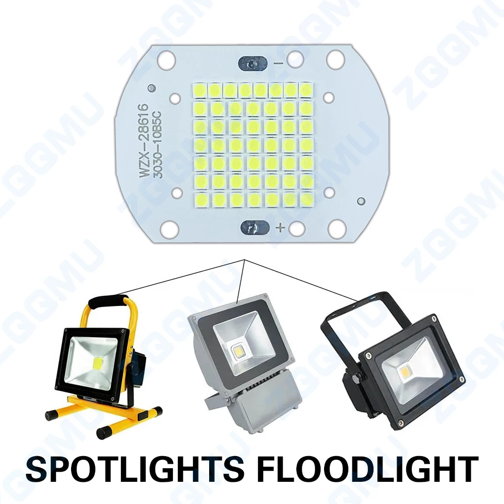 Imagem -03 - Led Pcb Projector para Faça Você Mesmo Lâmpada Placa de Alumínio Branco Frio Quente Frio Smd3030 Dc3032v 13501450ma 5500lm 30006500k 50w