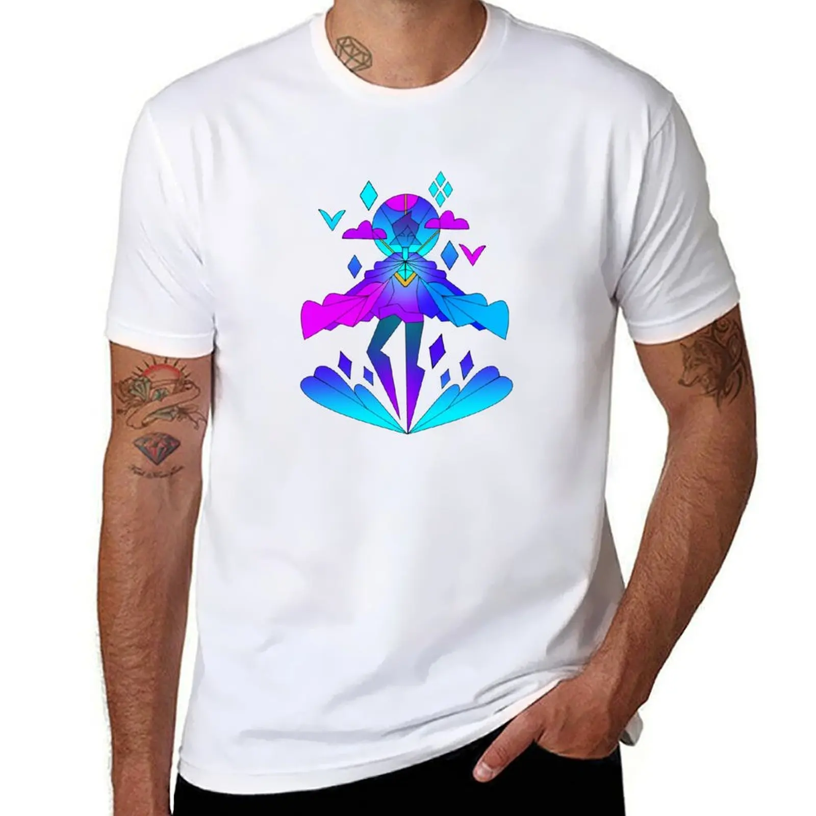 

Fi Stained Glass T-Shirt t shirt man designer t shirts cotton 100% man t shirt cotton T-Shirt