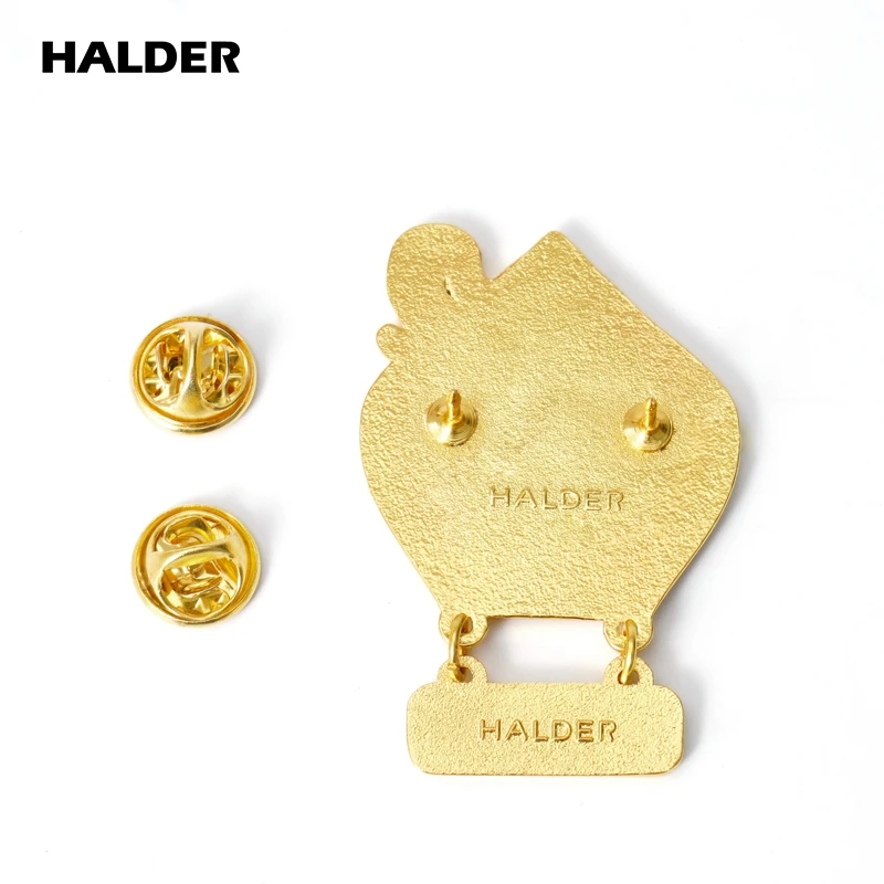 HALDER Thailand White Elephant Enamel Pins Cartoon Cute Animal Brooch Badge Backpack Lapel Jackets Jewelry Gifts For Women Men