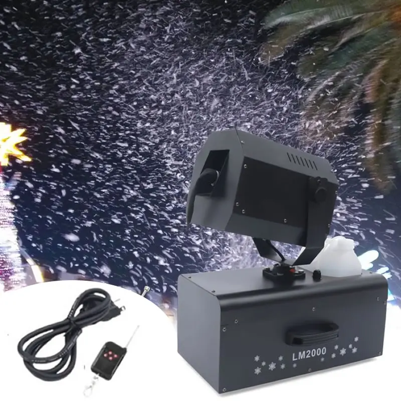 

Mini 2000W Christmas Snowflake Machine Shaking Artificial Snow Machine Portable for Dancing Show Outdoor Party Neve Machine