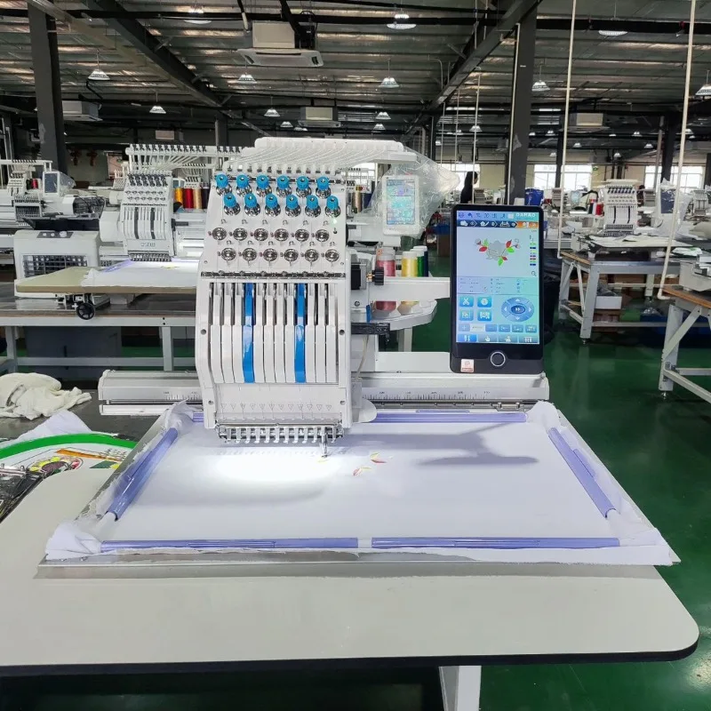 Single head 12 needle new color matching A15PRO electronically controlled embroidery machine automatic color change