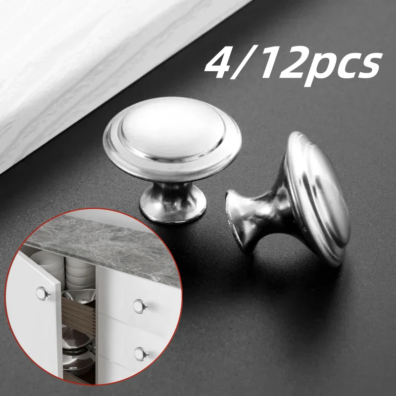 Maniglie per cassetti 4/12 pezzi, maniglie circolari per porte di armadietti per uso domestico, accessori hardware, utilizzate per armadi da cucina, cassetti