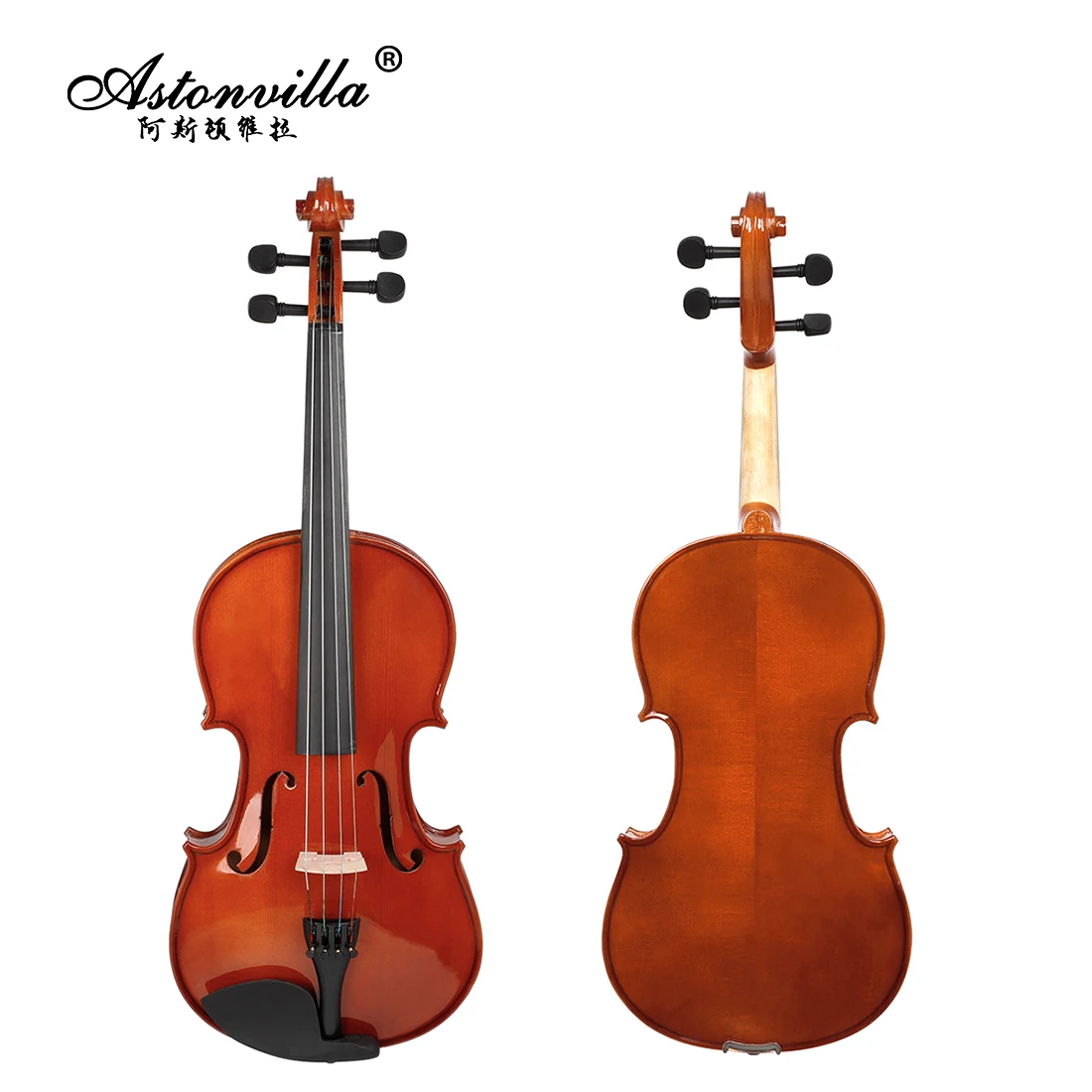 Astonvilla VA-35 4/4 Viola Spruce Panel Viola Set with Case Accessories Professional String Instrument Viola for Performances