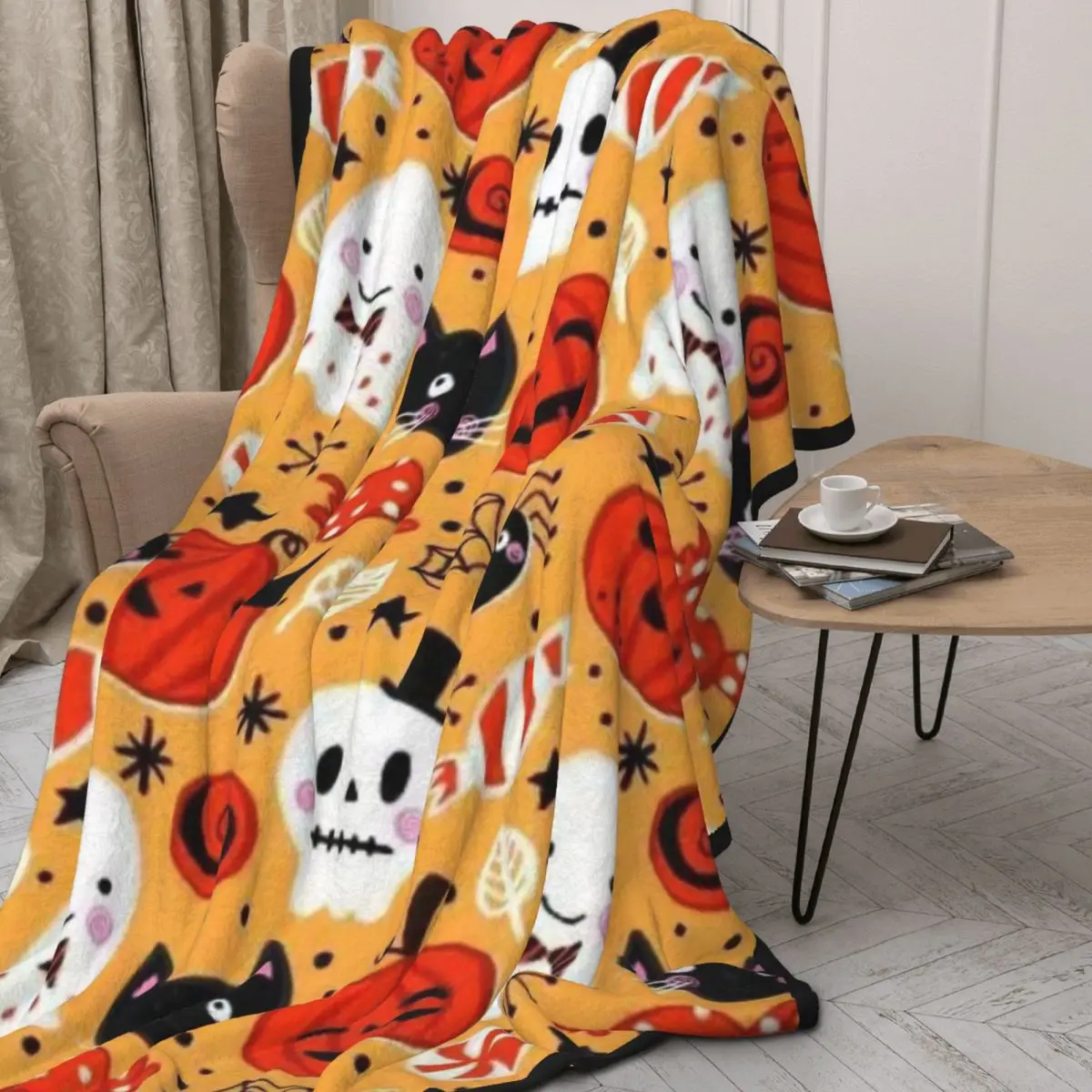 DIY custom double-layer double-sided blanket with pictures anti pilling and no shedding sofa cover blanket bed sleeping blanket