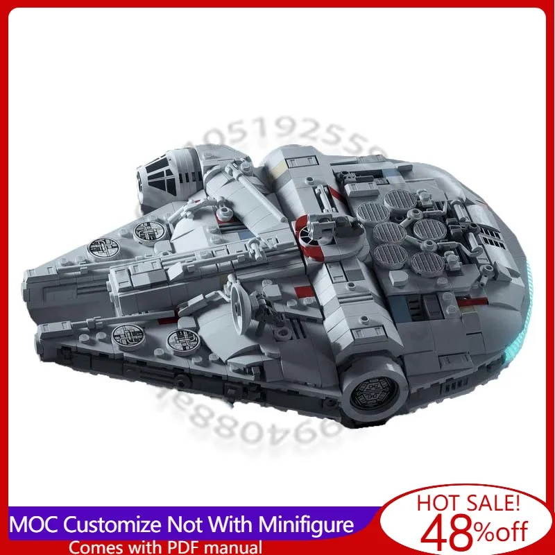 996-pieces-star-battle-pixel-dans-«-the-falcon-»-taille-midi-mais-style-ucs-detaille-compatible-avec-75375-jouet-d'assemblage-diy-cadeau