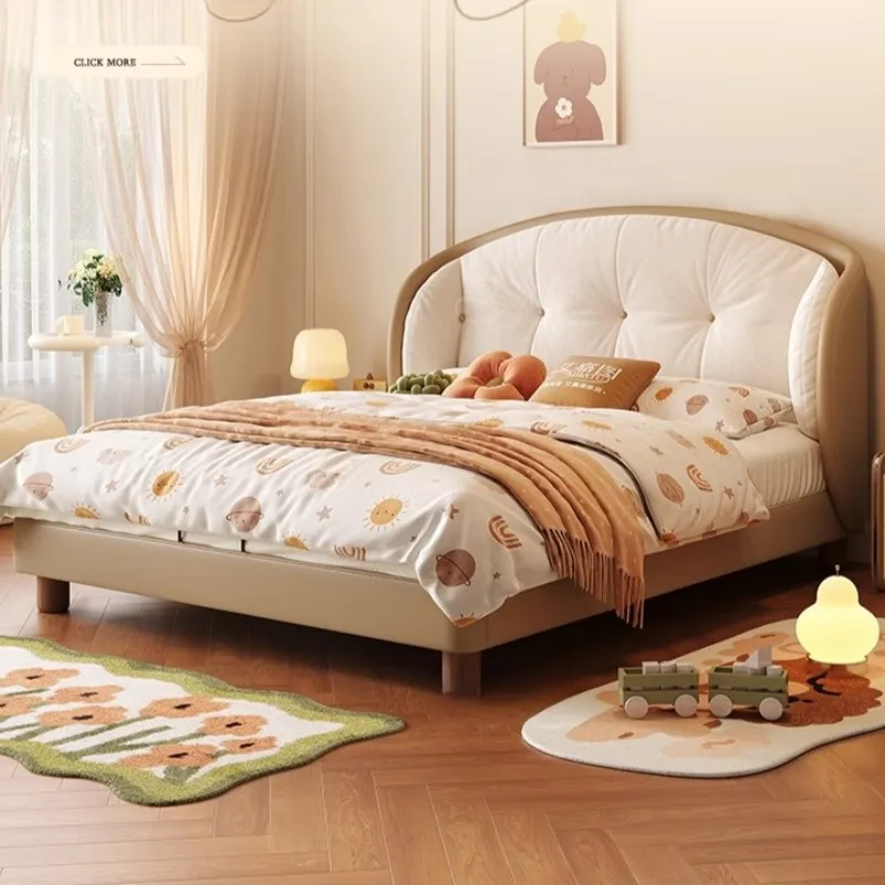 سرير أطفال خشبي إسكندنافي آمن عادي أصفر سرير أطفال على الطراز الحديث تصميم طفل صغير أثاث فردي مضاء للمنزل #3