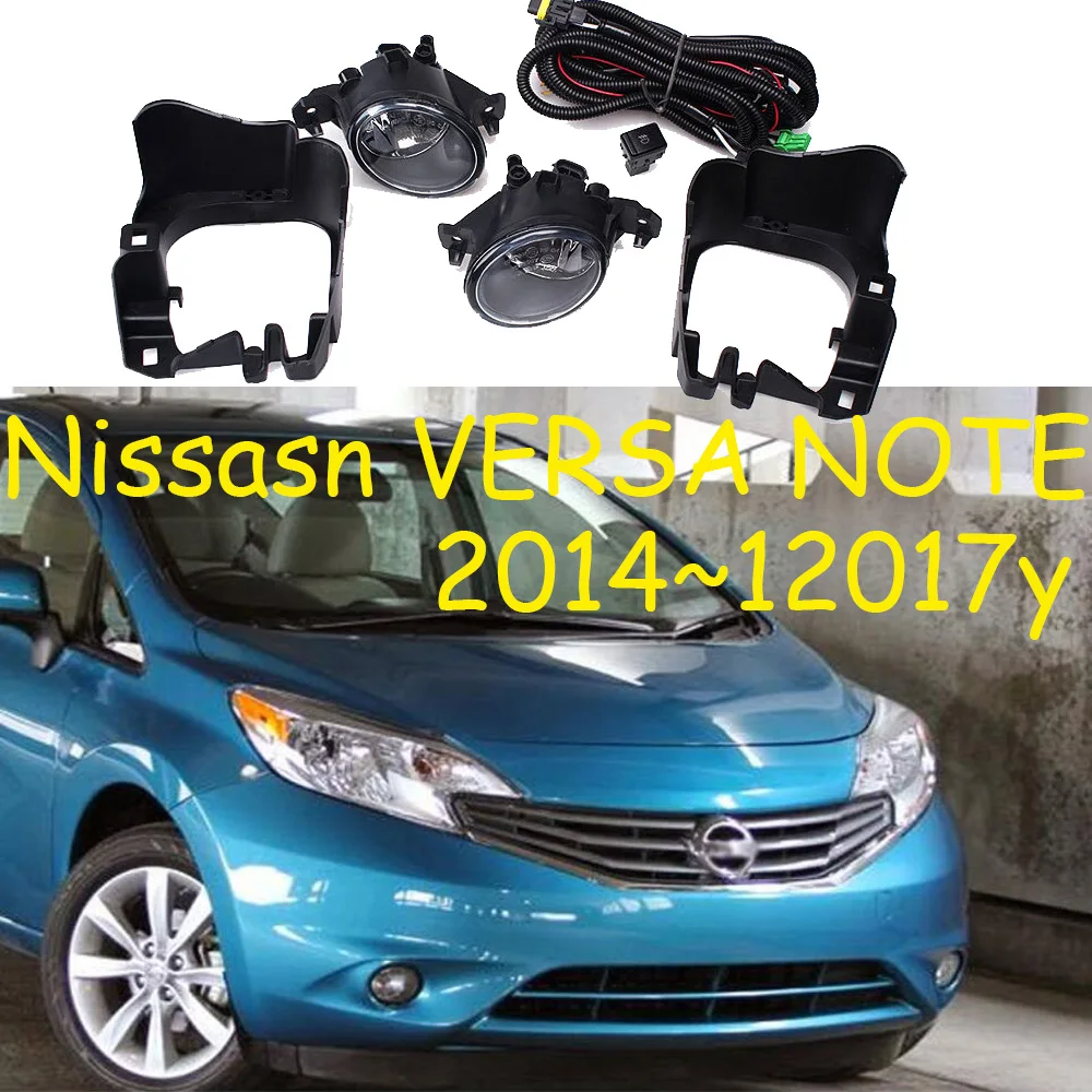 

car bumper headlight for Nissan Versa note daytime light 2014~2017y car accessories headlamp for Nissan Versa note fog light