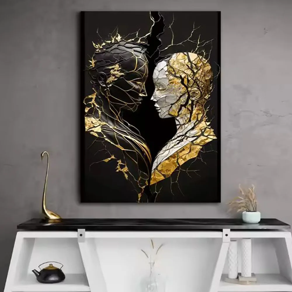 Abstract 3D Effects Hugging Couples Kissing Pictures Diy Diamond Painting Wall Art Mosaic kits cross stitch Cafe Bar Room Decor