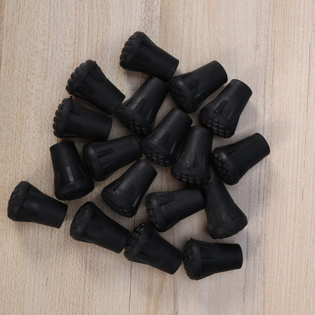 

40 Pcs Trekking Pole Cover Absorbing Adds Grip Hiking Tip Accessories Metal Stuff Fit Majority of and Poles