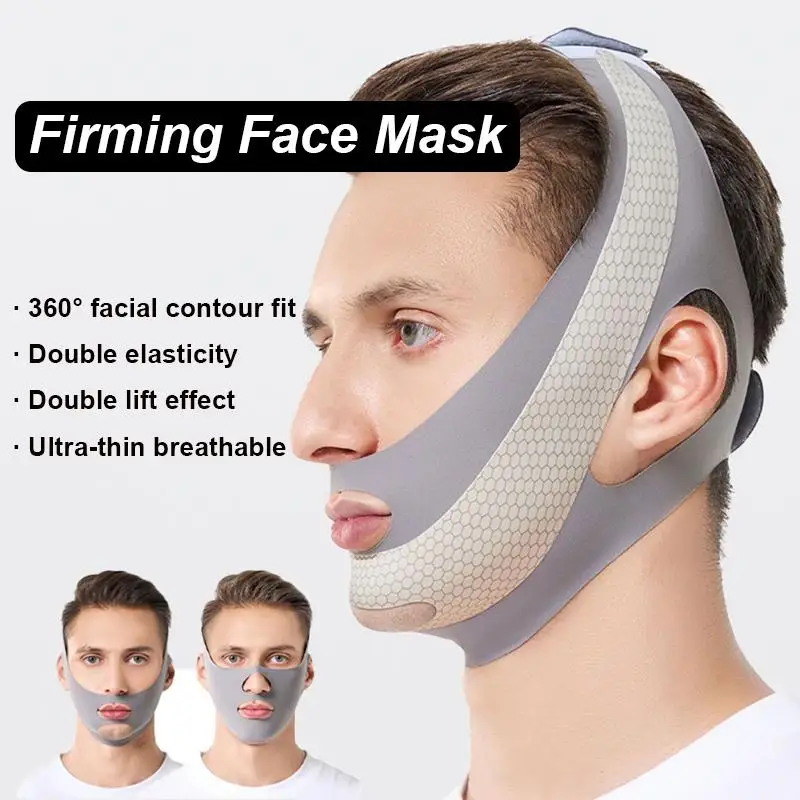 Double Chin Face Mask Facial Thin Face Mask Slimming Bandage Skin Care Belt Shape Lift Reduce Face Thinning Slimmer For Men - view 2