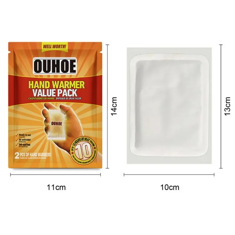 2pcs Disposable Heating Patches for 10 Hours Adhesive Self-Heating Pad Dysmenorrhoea Abdomen Warming Patch Warmer Paste Pads