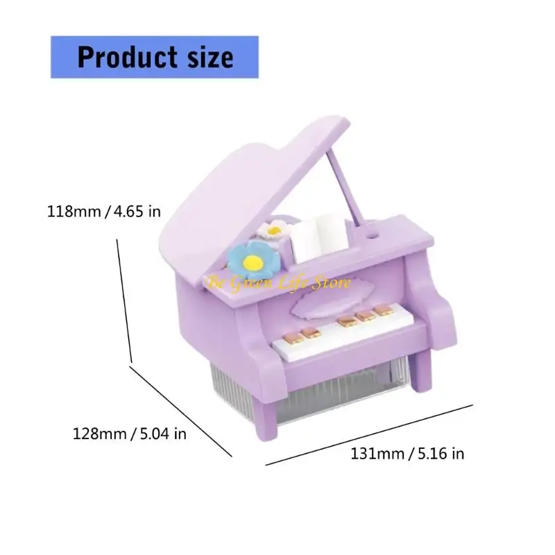 M7DF Diffusore Piano a forma olio essenziale silenzioso Automatico Umidificarsi con luce notturna a LED per camera da per