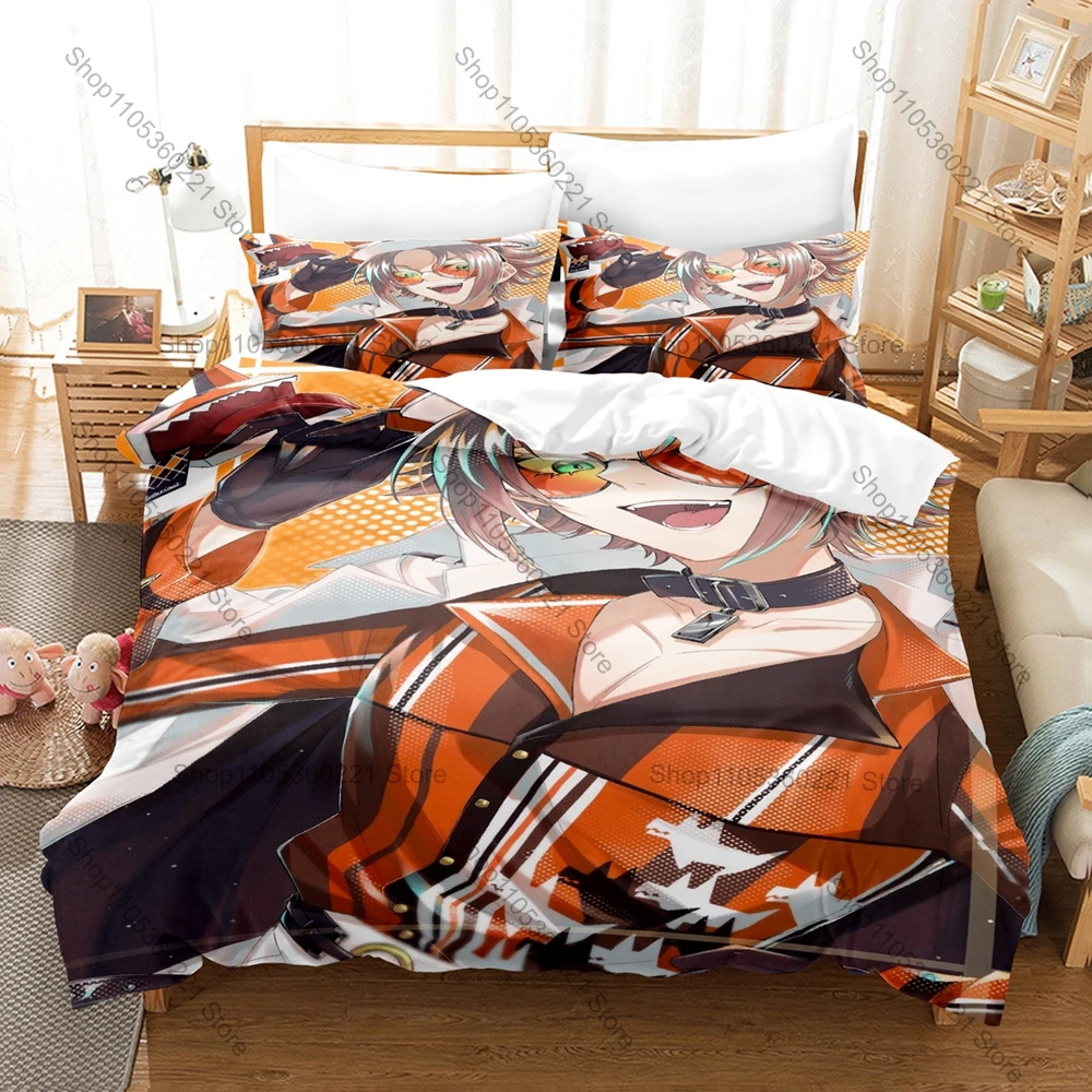 Luxiem Virtual Detective Mysta Rias Merchandise Duvet Cover Set 1 Duvet Cover + 2 Pillowcases Mystakes Holiday Present