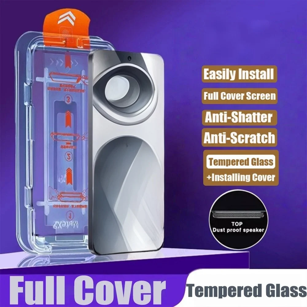 

5PCS For Google Pixel 9A 10 9 Pro XL 10A Dust Free Install Screen Protector Tempered Glass Protective Film Auto-Dust Removal Kit