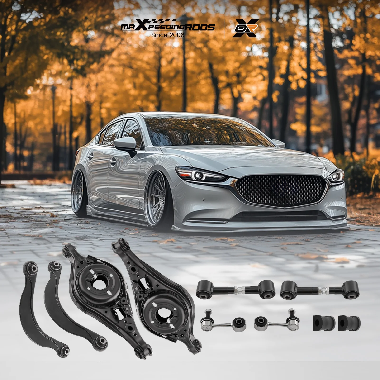 Hinterer Querlenkersatz für Mazda 6 G26A-28-300A Komplett mit Gummibuchsen Achslenker-Set – Detail 4