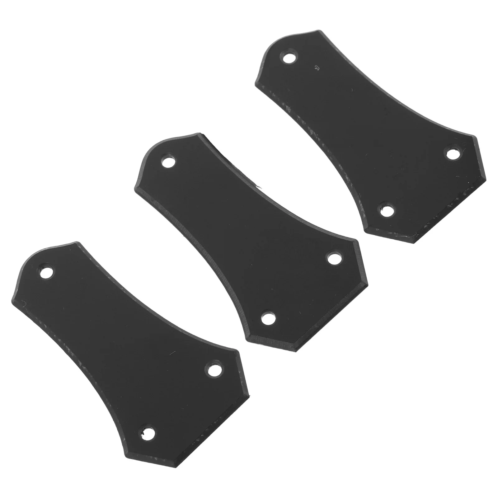 

3Pcs Black 3 Hole Truss Rod Cover Plastic Guitar Headstock Plate for Electric Guitar Neck Adjustment Repair Part