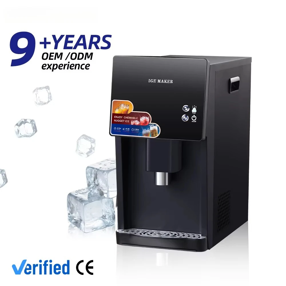 

Factory Price 2 in 1 Water Cooler Dispenser with Ice Maker Make Machine Bottom Load 50kg in 24 Hrs for Home Office