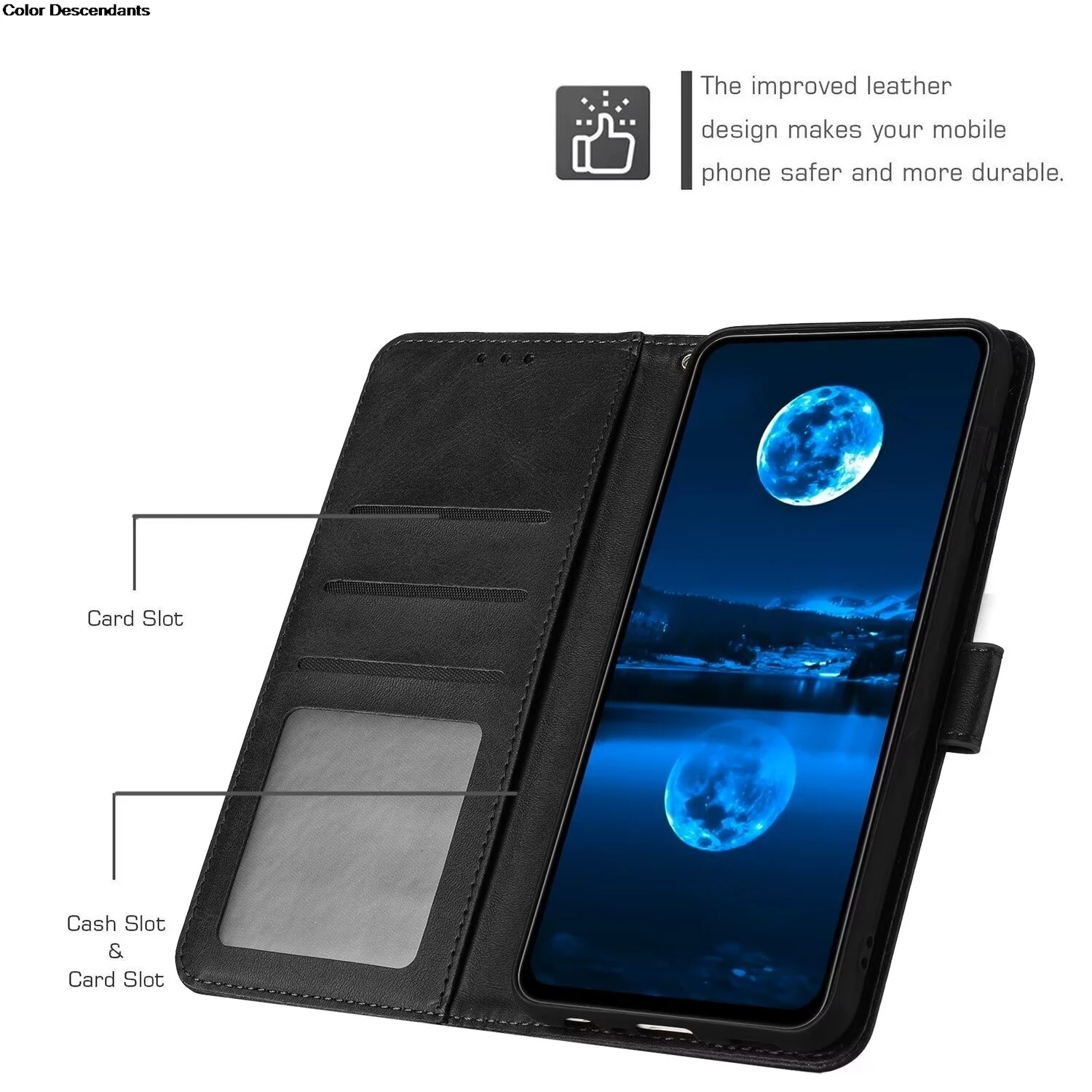 Magnetic Flip Cover Leather Case For Samsung Galaxy A16 A06 A05 A05s A15 4G A25 A35 A55 A36 Solid color Skin Feel Wallet Bags image 3