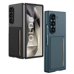 Ultra Thin Hard PC Shockproof Matte Phone Cover for Samsung Galaxy Z Fold 6 Case with Card Slot Bag for Galaxy Z Fold6
