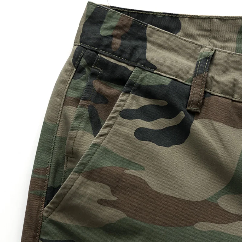 Heavyweight American casual camouflage straight workwear casual pants for men Y2k outdoor travel style loose fit Male Trousers